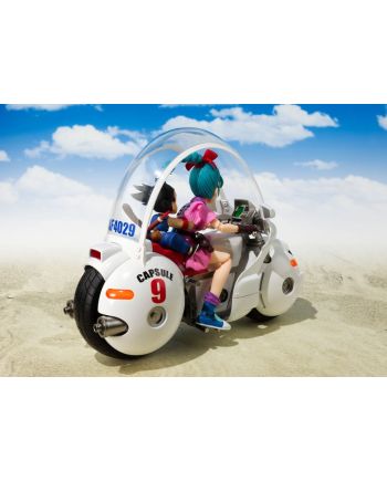 Figurine Bulma sur sa moto S.H. Figuarts Dragon Ball présentation packaging