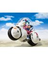 Figurine Bulma Motorcycle Bandai Tamashii Nations Dragon Ball vue rapprochée
