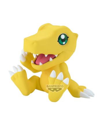 Figurine Agumon Sofvimates 9cm Digimon Adventure Banpresto - vue de face