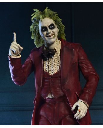 Ultimate Figurine Beetlejuice Neca - vue de profil, licence Movie