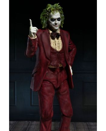 Figurine collector Beetlejuice 2 Tuxedo rouge - Neca 18cm