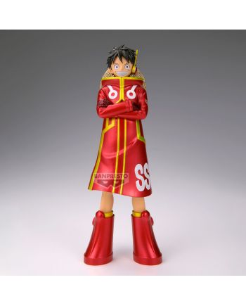 Figurine Monkey D. Luffy One Piece DXF The Grandline Series 16cm Banpresto - vue de profil
