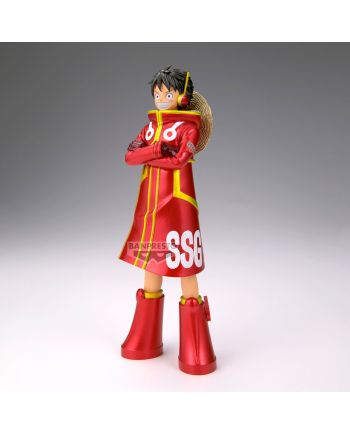 Figurine Monkey D. Luffy One Piece DXF The Grandline Series 16cm Banpresto - détail de la sculpture