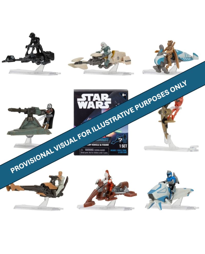 STAR WARS Blind Vehicle - boîte figurine et véhicule surprise format 2 pouces Jazware