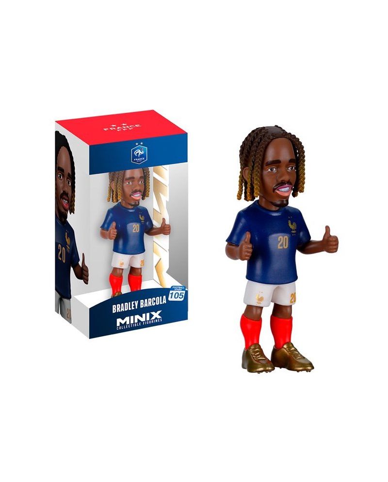 Figurine Minix Barcola Équipe de France Coupe du Monde 12 cm de face