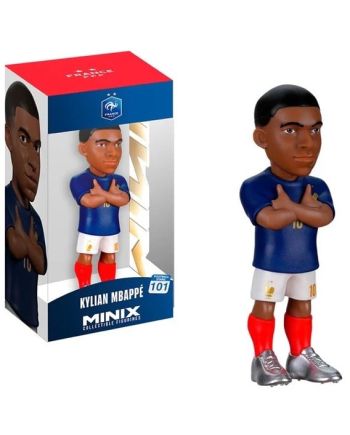 Figurine Minix Kylian Mbappé Équipe de France Coupe du Monde 12 cm