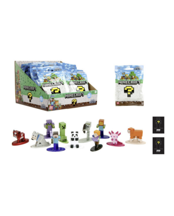 Display Minecraft Nano Mystery Jada Toys avec 24 figurines et 13 assortiments