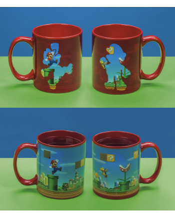 Mug thermoréactif Super Mario Bros Vintage vu de face - Paladone