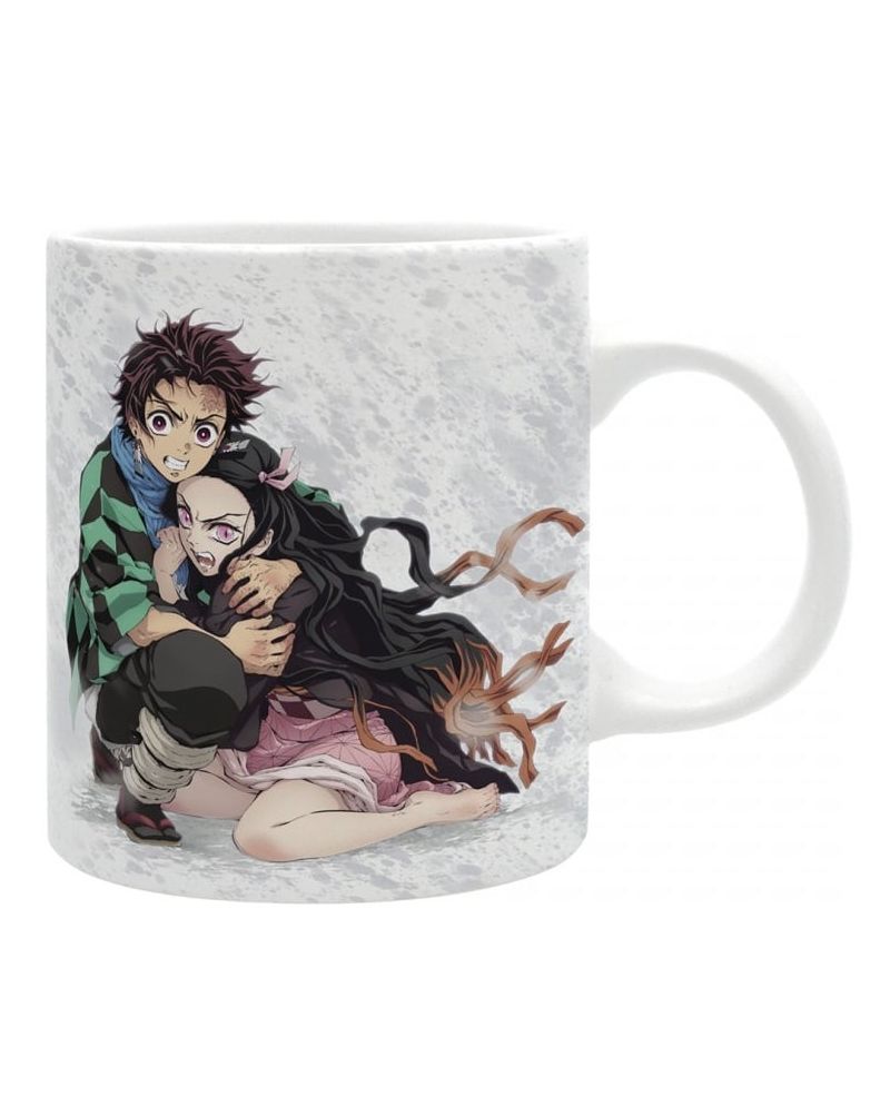 Mug Demon Slayer Tanjiro et Nezuko 320ml vue de face