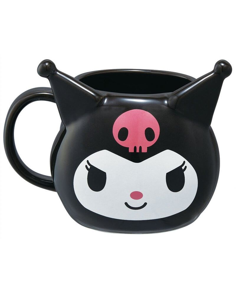 Mug Hello Kitty Kuromi Kawaii 390ml vue face