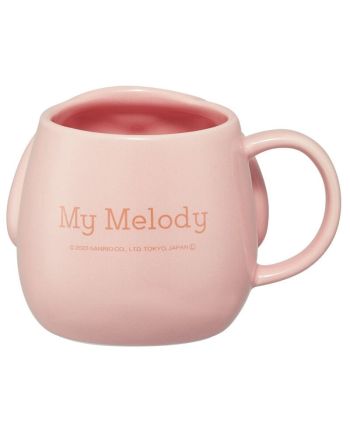 Tasse Kawai Hello Kitty et My Melody 390ml - vue de profil
