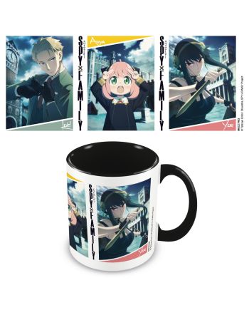 Mug SPY X FAMILY Personnages avec intérieur coloré 325ml, licence officielle Pyramid