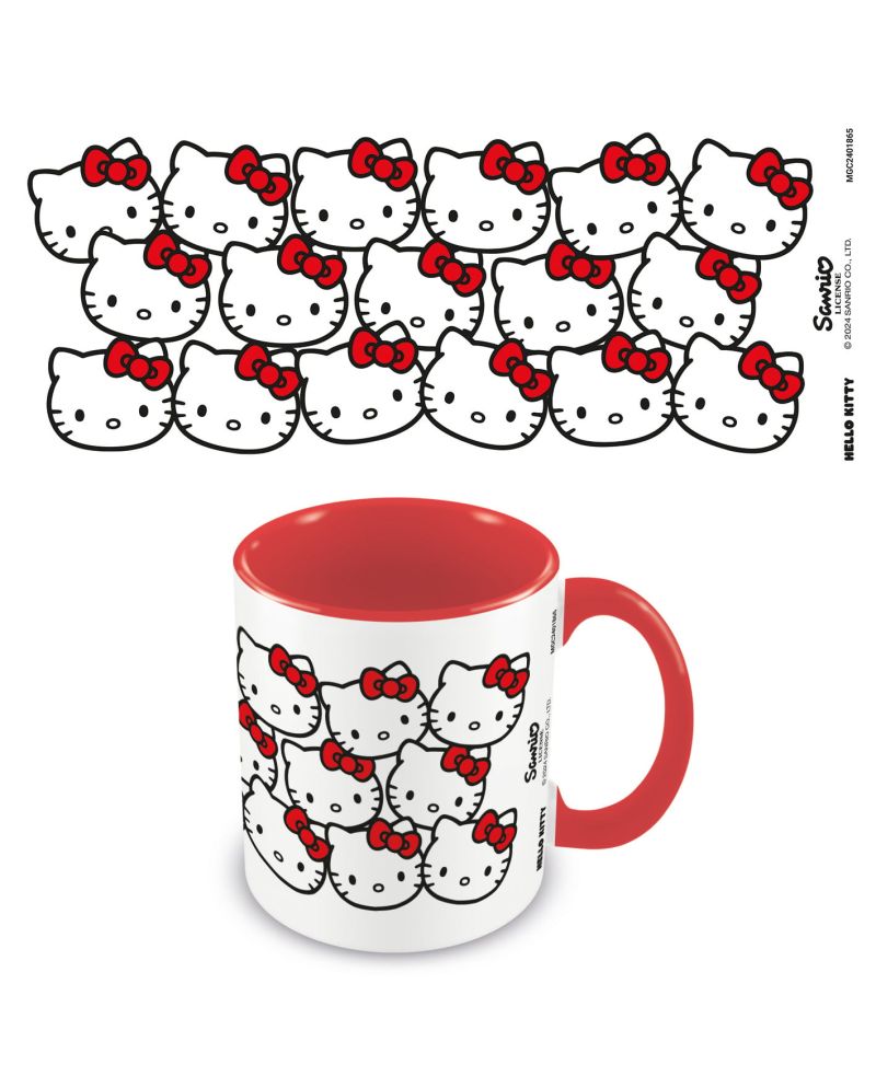 Mug Hello Kitty Many Kittys intérieur coloré 325ml - JB Manga Shop