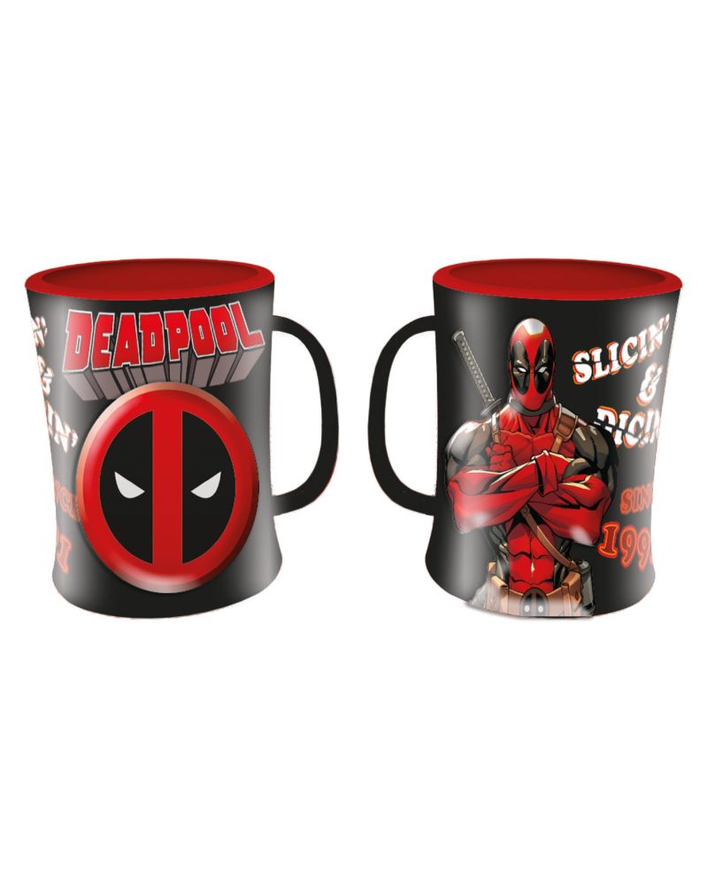 Mug Deadpool en relief 2D 400ml avec sa Gift Box - Licence Marvel Pyramid
