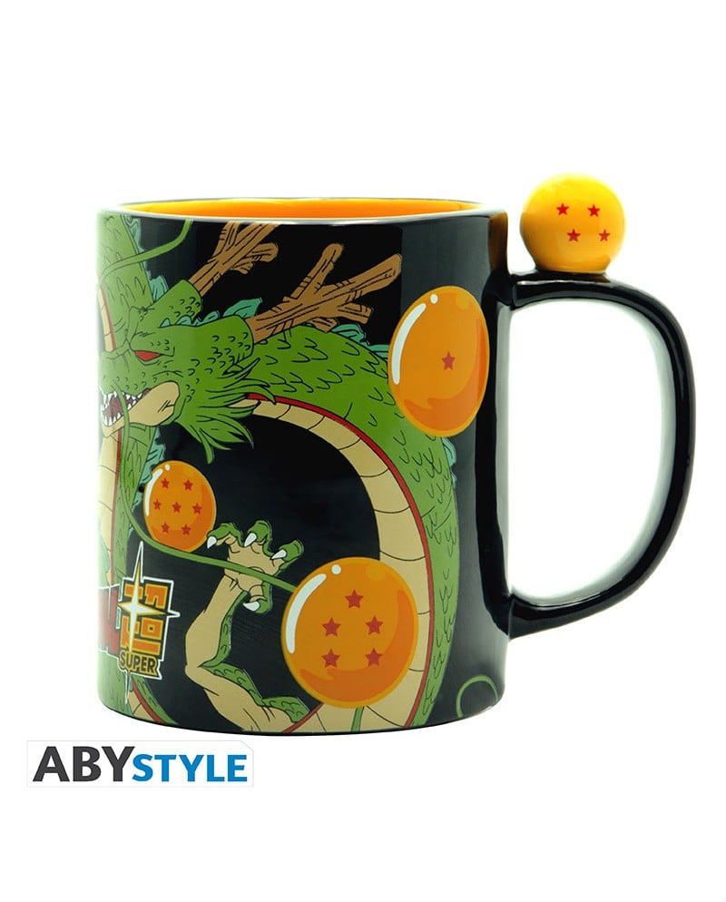 Mug 3D Dragon Ball Super Shenron et boules de cristal - vue face
