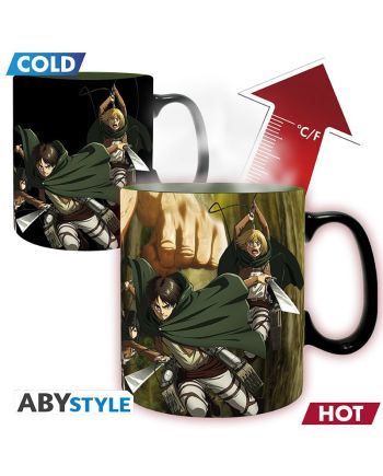 Mug thermoréactif L'Attaque des Titans Saison 3 ABYstyle vue de face