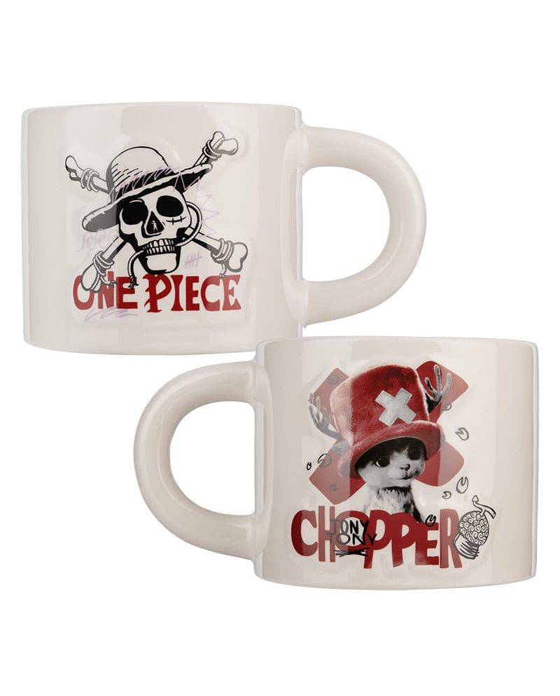 Mug gravé Chopper One Piece Netflix 400ml - vue de face