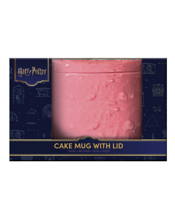 Vue détaillée du mug 3D Harry Potter Happee Birthdae avec son couvercle - Paladone