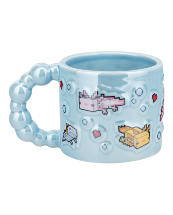 Mug gravé Minecraft Axolotl détail de la gravure - Paladone