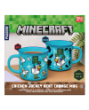 Mug Minecraft à effet thermoréactif révélant l'illustration Poule Chevauchée