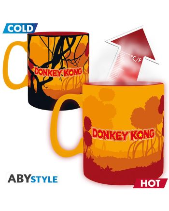 Vue détaillée du mug Donkey Kong thermoréactif 460ml