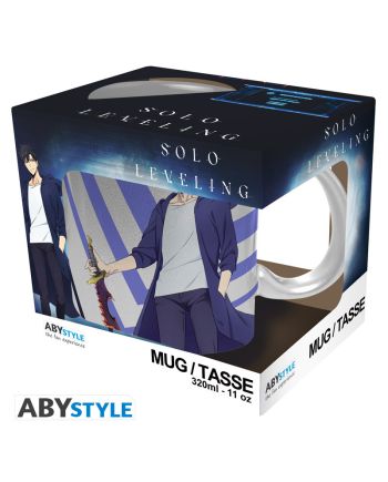Mug Solo Leveling Jinwoo et Igris 320ml détail de l'illustration