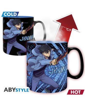 Mug thermoréactif Solo Leveling Jinwoo et Igris vue face - ABYstyle