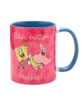 Détail de l'illustration Bikini Bottom sur le mug Bob l'éponge