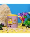 Mug Bob l'éponge Home Sweet Pineapple avec intérieur coloré, vue de face