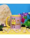 Mug Bob l'éponge Home Sweet Pineapple, vue de dessus intérieur coloré