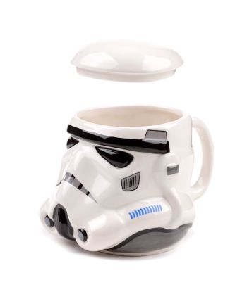 Mug 3D Stormtrooper Star Wars avec couvercle 550ml - vue de profil
