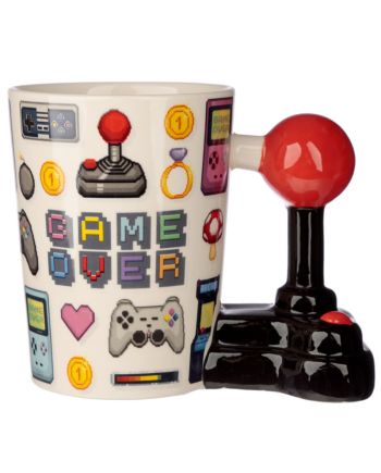 Mug gaming GAME OVER - détail de l'anse en relief 3D