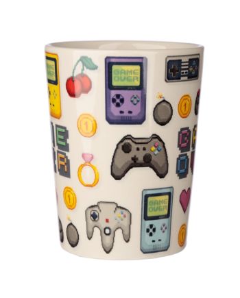 Mug thème gaming Joystick & Pixels - vue arrière