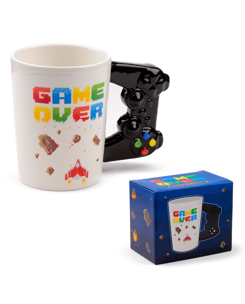 Mug GAME OVER avec anse 3D vue de face - collection Gaming Puckator