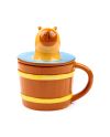Mug Capybara Duke 3D 350ml avec couvercle - vue de face - Kawaii