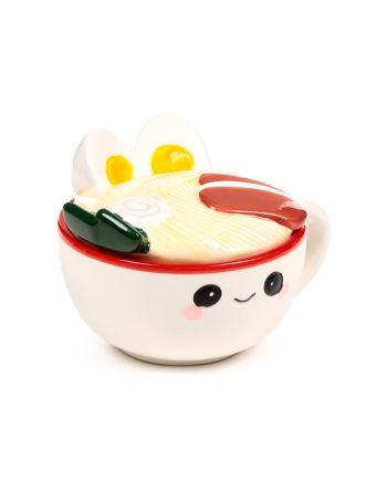 Mug Kawaii Nori le Ramen 3D avec couvercle - vue de face