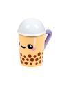 Mug Kawaii Boba le Bubble Tea avec couvercle 3D 300ml vue de face