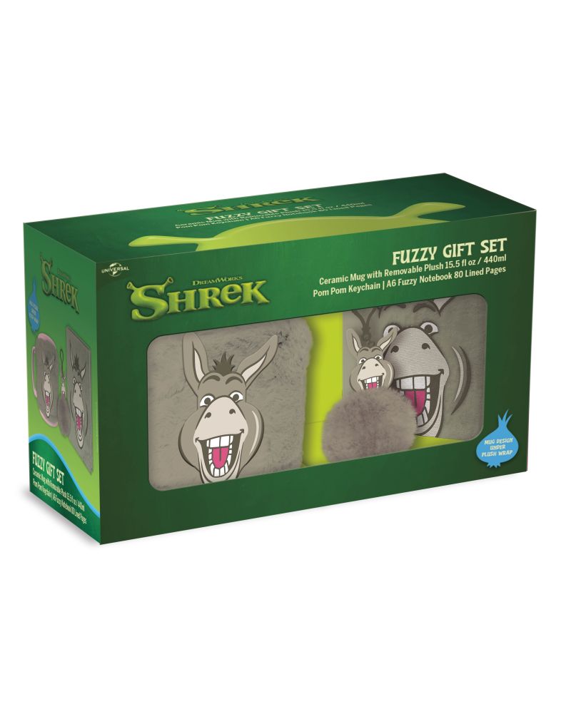 Coffret Shrek L'Âne Pyramid avec notebook, mug 440ml et porte-clé assortis