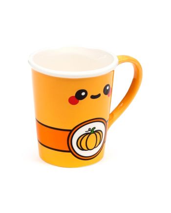 Mug Kawaii Latte Citrouille Épicé 325ml - vue de profil