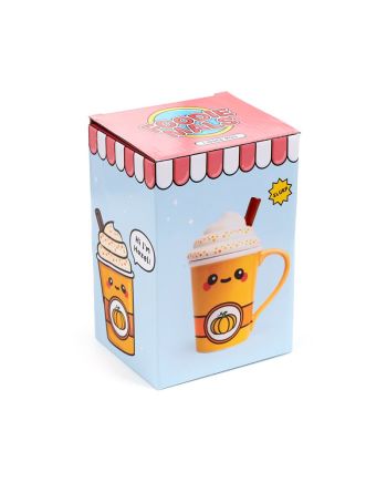 Mug Kawaii Latte Citrouille Épicé - présentation complète Puckator