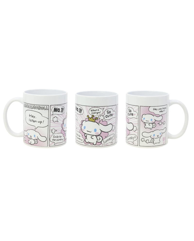 Mug céramique Cinnamoroll Comics 325ml vue de face