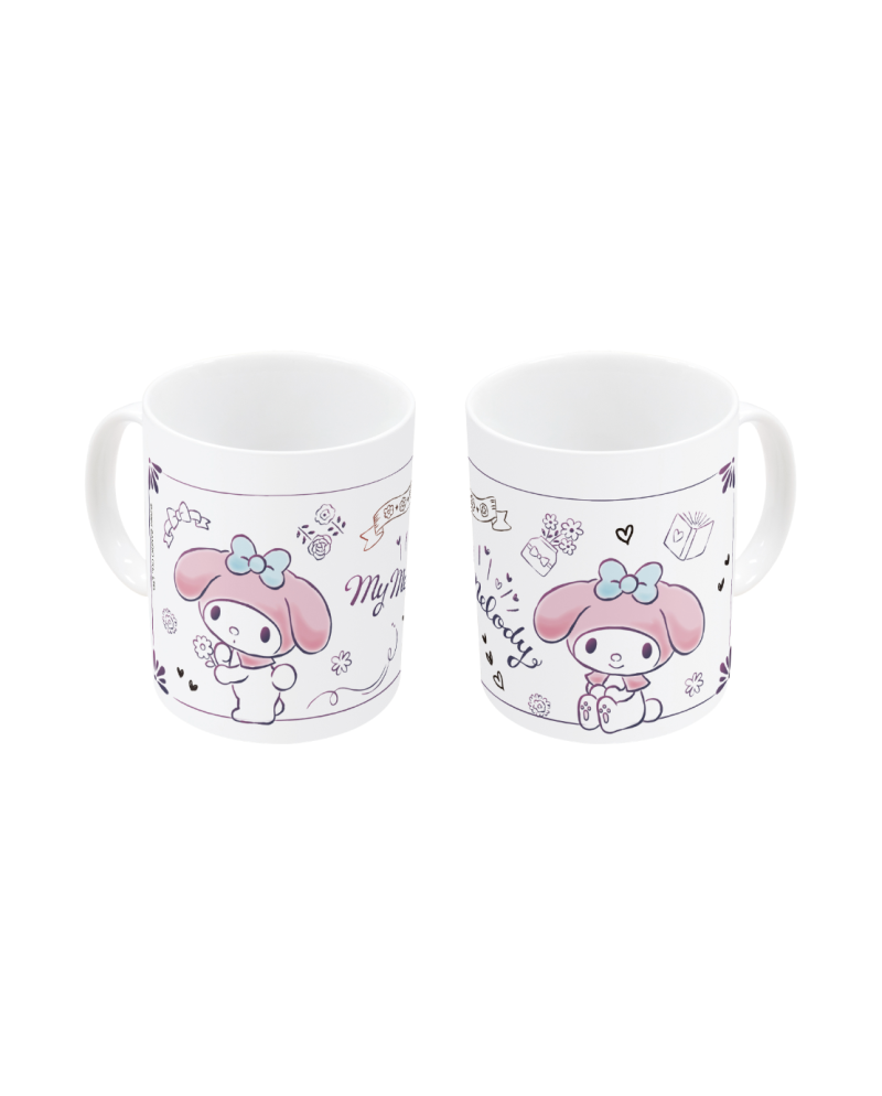 Mug céramique My Melody 325ml vue face - licence Hello Kitty