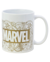 Détail du logo Marvel sur le mug céramique