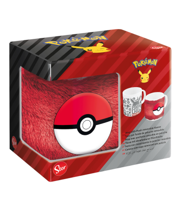 Mug Pokémon Pokéball, vue arrière avec manchon amovible