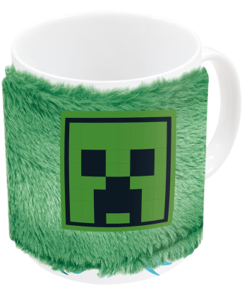 Mug Minecraft Plush Sleeve 325ml vue arrière avec manchon peluche