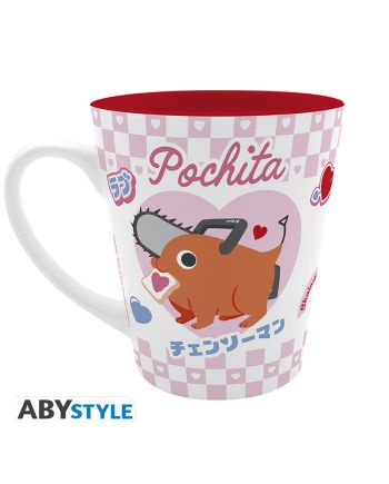 Vue de face du mug Pochita Chainsaw Man