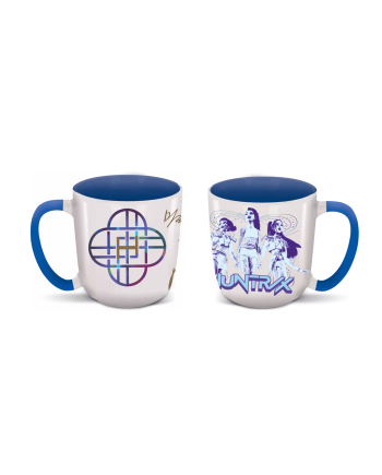 Mug K-Pop Demon Hunters Huntrix intérieur coloré vue de face 384ml
