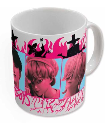 Détail du design Saja Boys sur mug K-Pop Demon Hunters