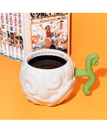Mug 3D One Piece Netflix Fruit Smoke-Smoke 600ml vue de profil