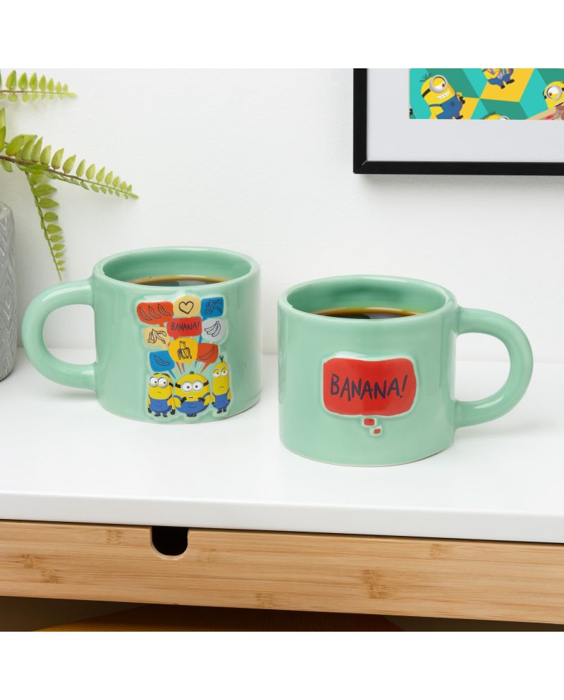 Mug gravé Minions 400ml Paladone - vue de face